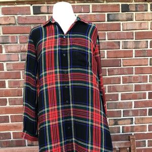 Old Navy Plaid Dress Size L